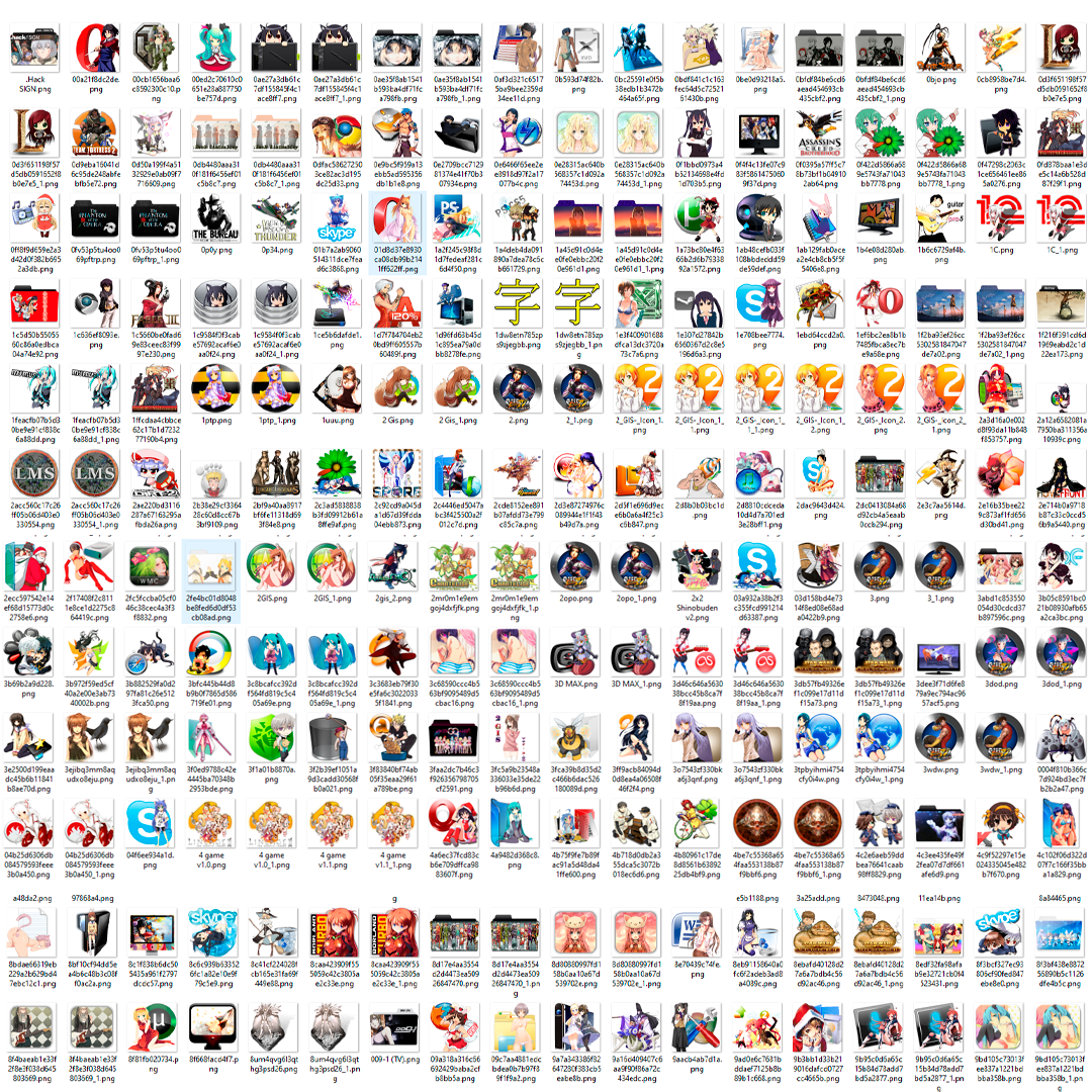 Mega Anime Icon Library: 17,700+ Professional Custom Icons for Desktop Setup