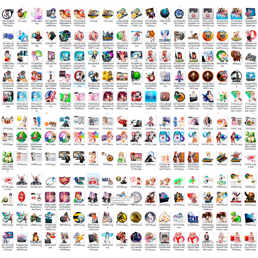 Mega Anime Icon Library: 17,700+ Professional Custom Icons for Desktop Setup