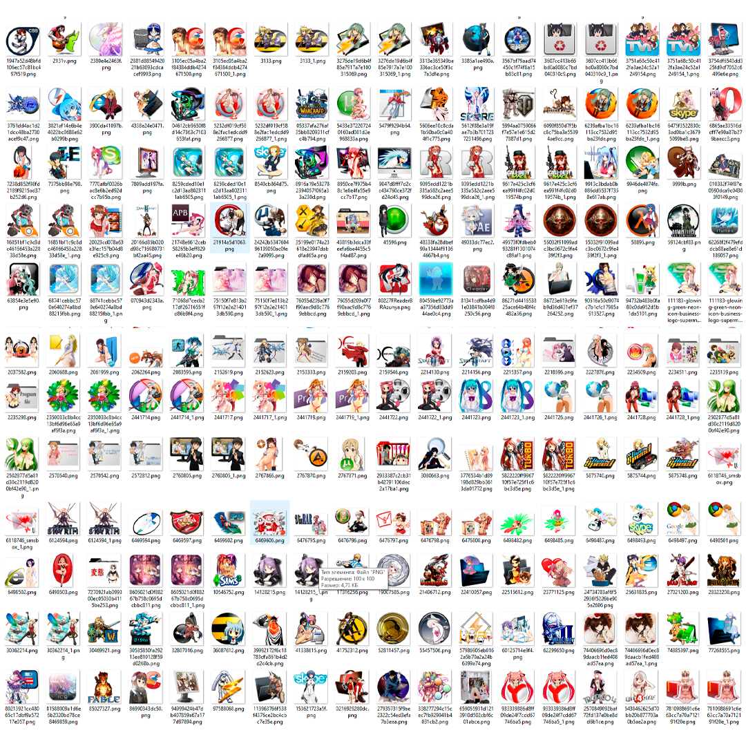 Mega Anime Icon Library: 17,700+ Professional Custom Icons for Desktop Setup