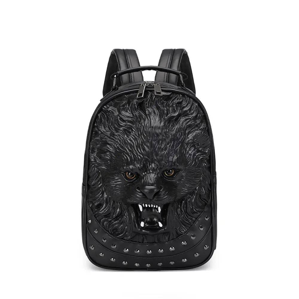 3D Lion backpack, Unisex Happy 3D Small Lion Styled Leisure Backpack