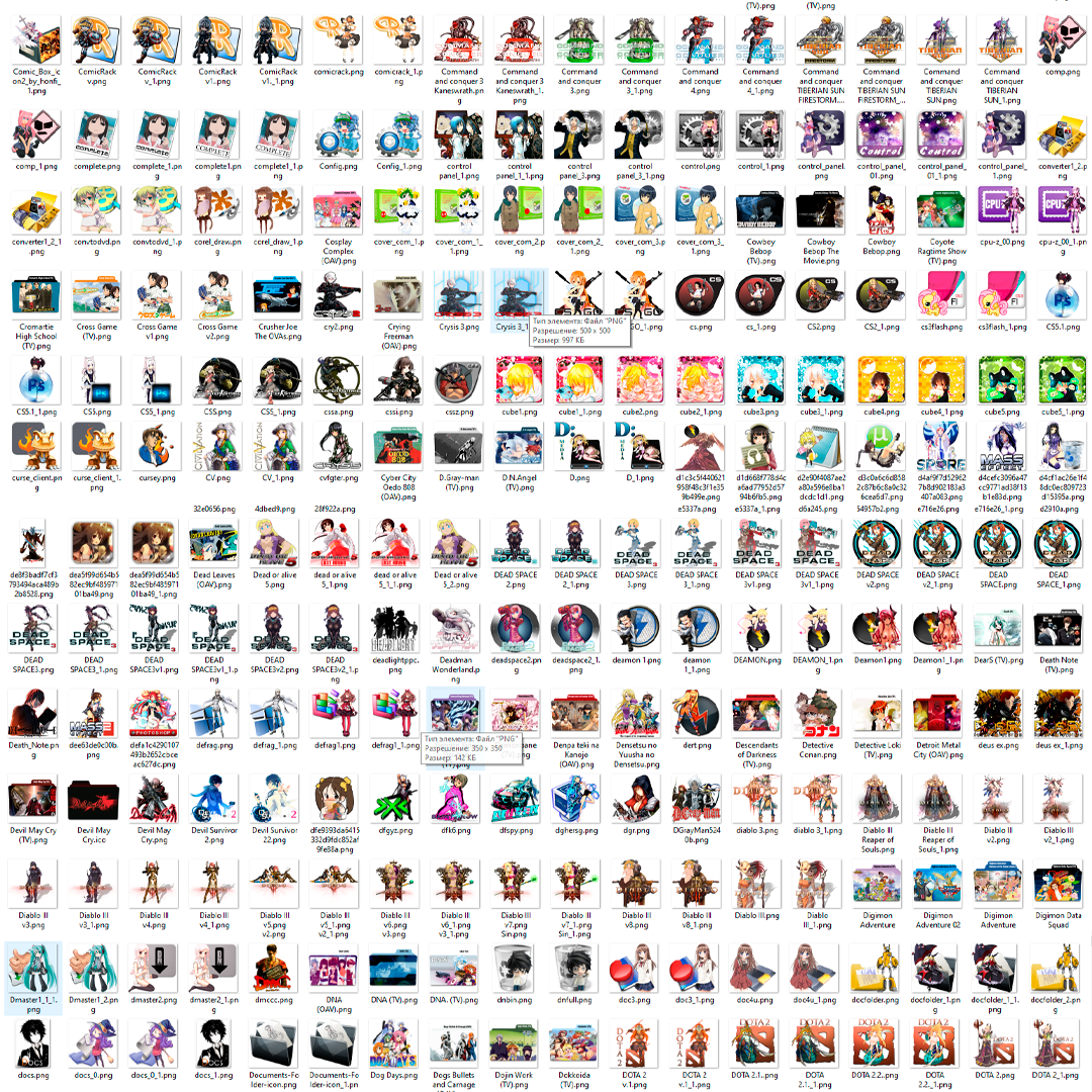 Mega Anime Icon Library: 17,700+ Professional Custom Icons for Desktop Setup