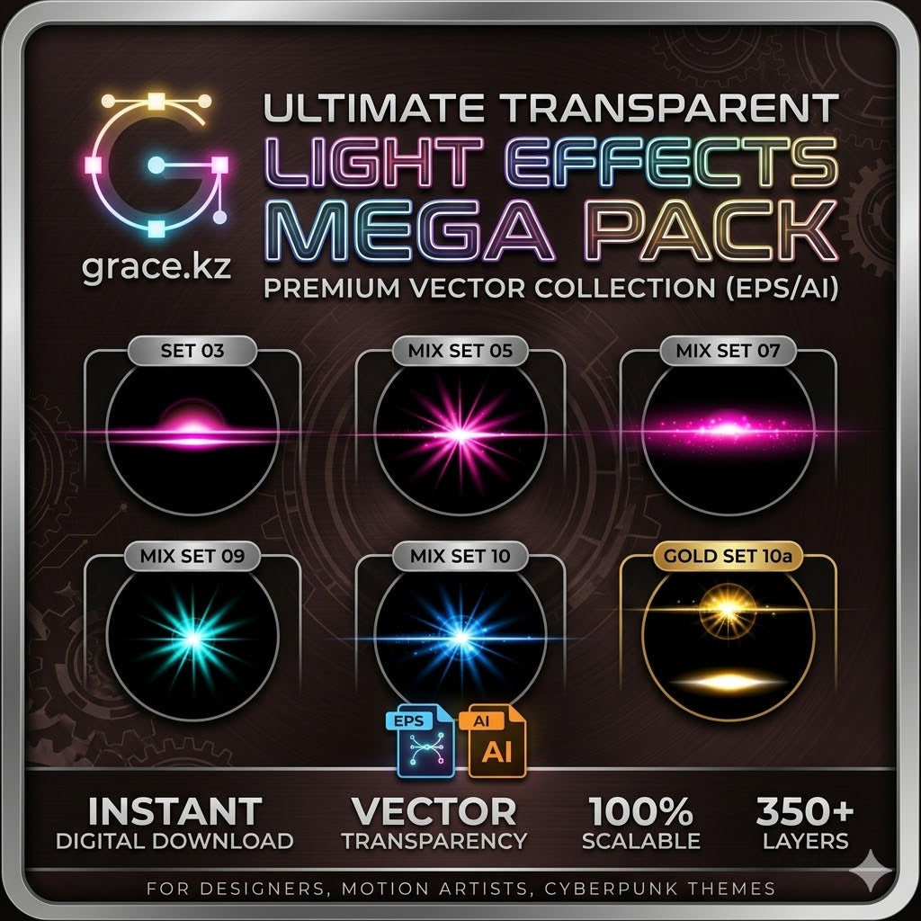 Ultimate Transparent Light Effects Mega Pack — Premium Vector Collection (EPS/AI)