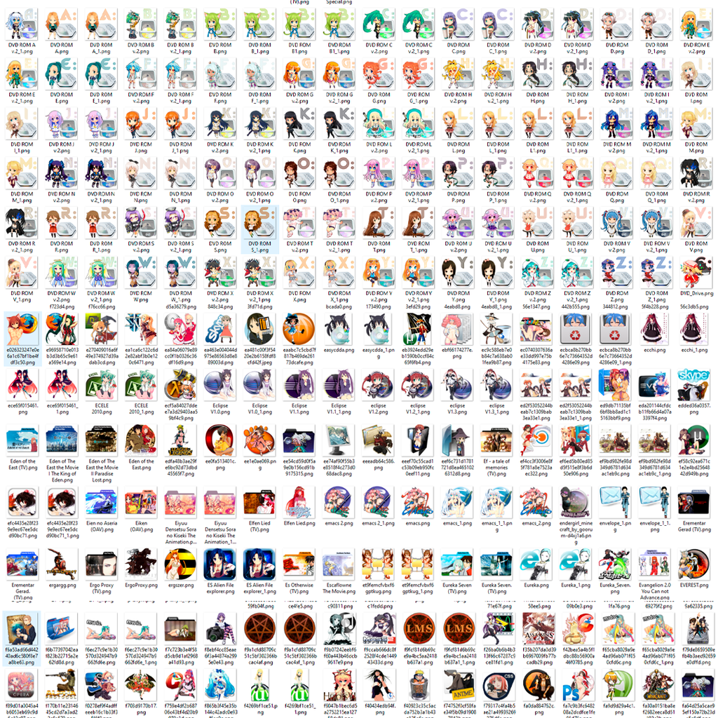 Mega Anime Icon Library: 17,700+ Professional Custom Icons for Desktop Setup