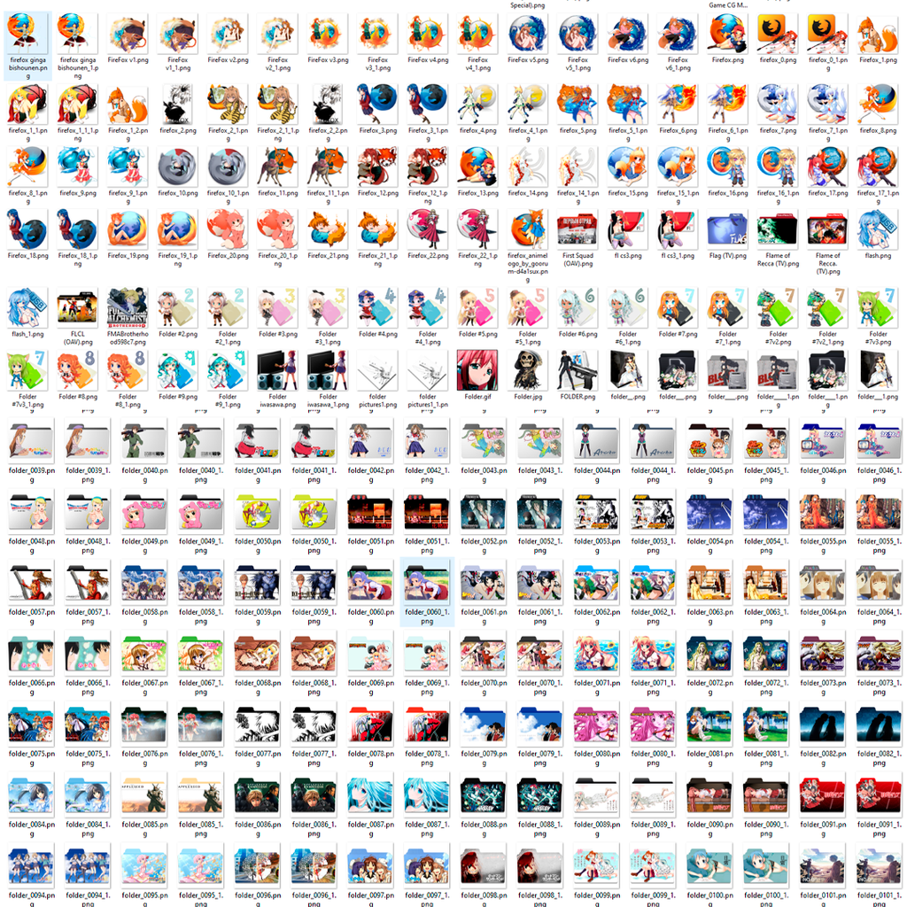 Mega Anime Icon Library: 17,700+ Professional Custom Icons for Desktop Setup