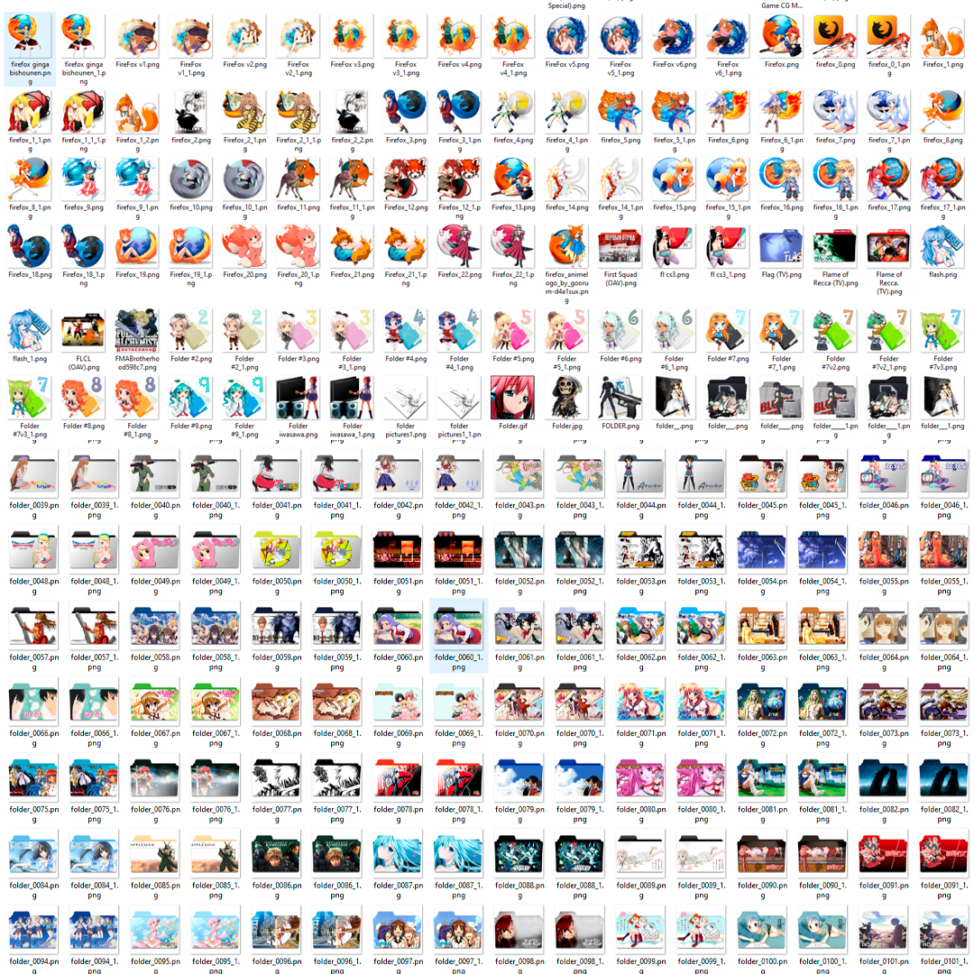 Mega Anime Icon Library: 17,700+ Professional Custom Icons for Desktop Setup