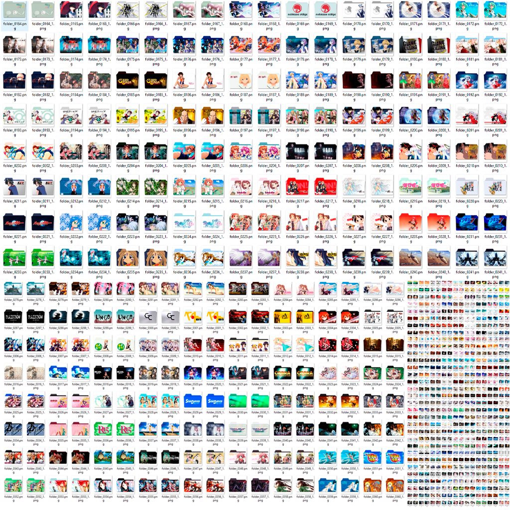 Mega Anime Icon Library: 17,700+ Professional Custom Icons for Desktop Setup