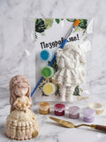 Мини-сет для творчества «Grace Happy Box»: гипсовая фигурка с красками и кистью