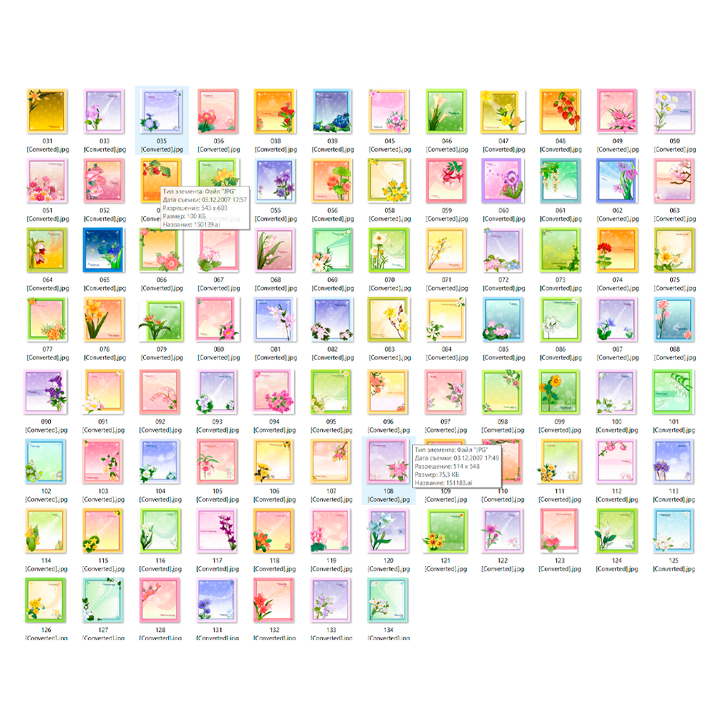 Premium Floral Vector Cards Collection — 91 Aesthetic AI Files