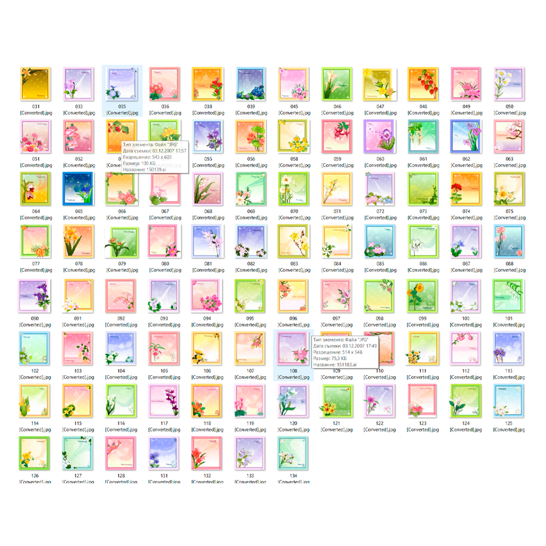Premium Floral Vector Cards Collection — 91 Aesthetic AI Files