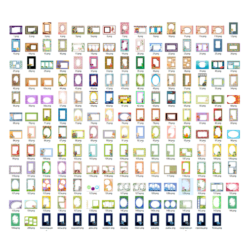 Ultimate Children's Photo Frames Png Pack — Cute & Zodiac Border Collection