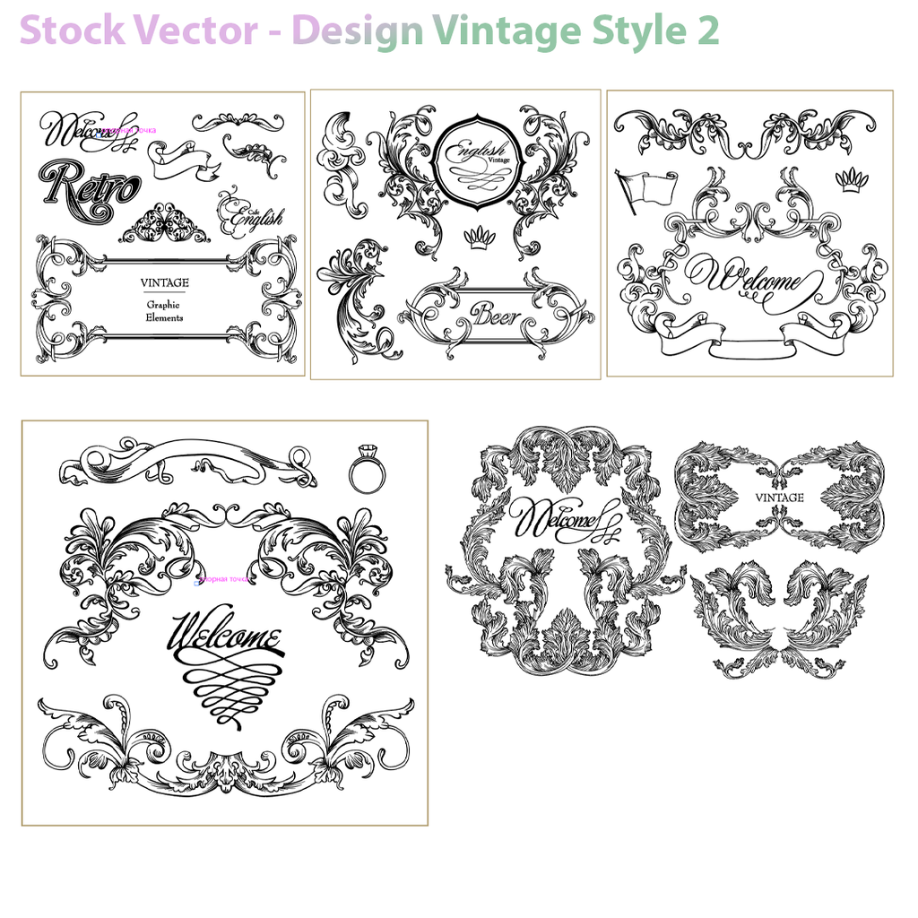 Ultimate Vintage & Gold Ornaments Mega Pack — Premium AI Vector Collection