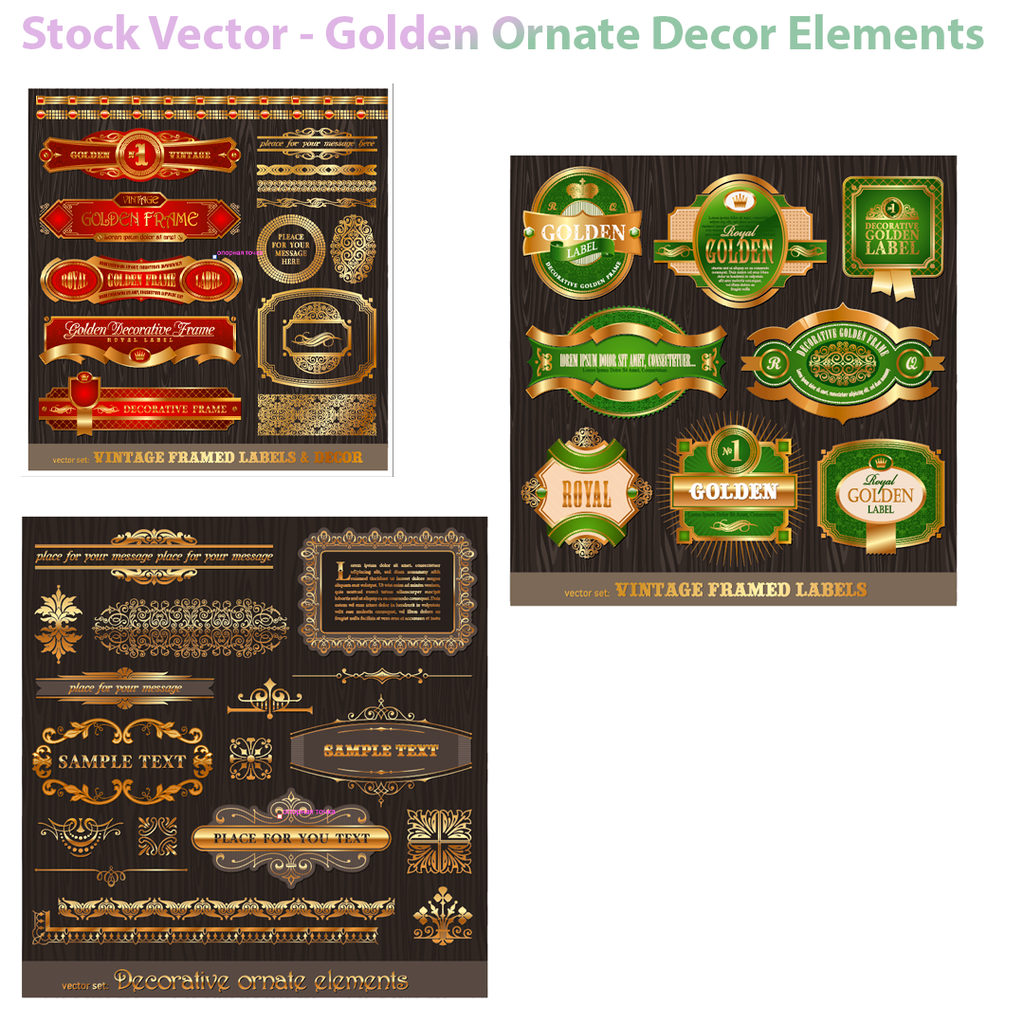 Ultimate Vintage & Gold Ornaments Mega Pack — Premium AI Vector Collection